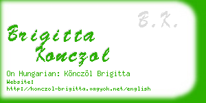 brigitta konczol business card